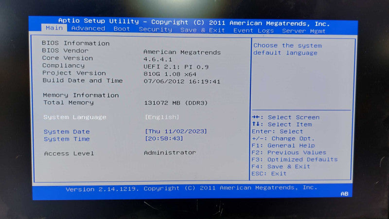 Chenbro RM41824 24x 3.5\\" bay 4U Storage 2x Xeon E5-2665 @ 2.40ghz / 128gb ram #