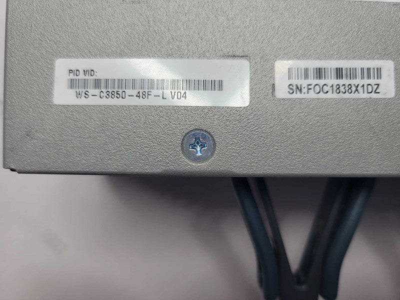 Cisco Catalyst WS-C3850-48P-L Switch 48 Port Gigabit PoE+ 2x 1100W PSU _