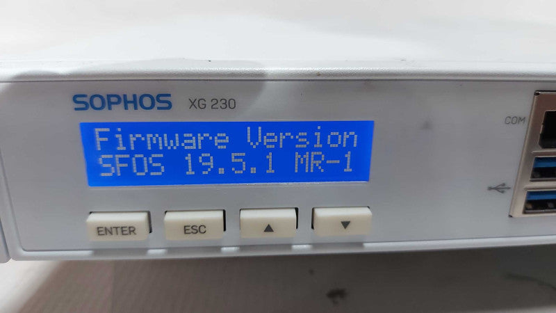 Sophos XG 230 rev.2 Firewall Security Appliance Factory Reset #