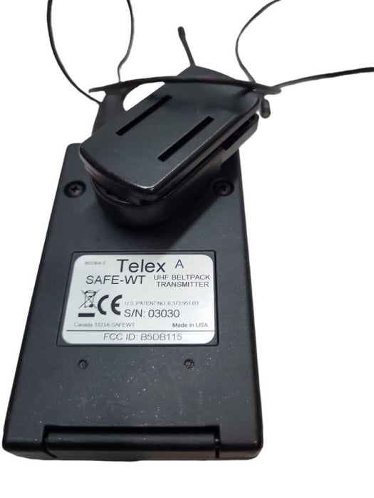 Telex SAFE-WT Belt Pack UHF Transmitter &