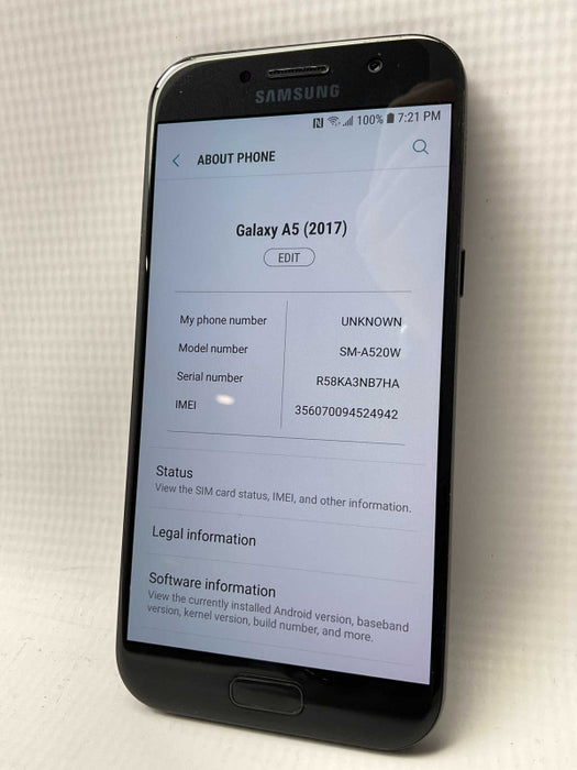 Samsung Galaxy A5 (2017) SM-A520W 32GB UNLOCKED  -