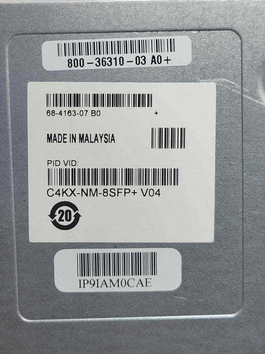 Cisco C4KX-NM-8SFP+ 8-Port 10GE SFP+ Network Expansion Module of 4500X Switch Q_