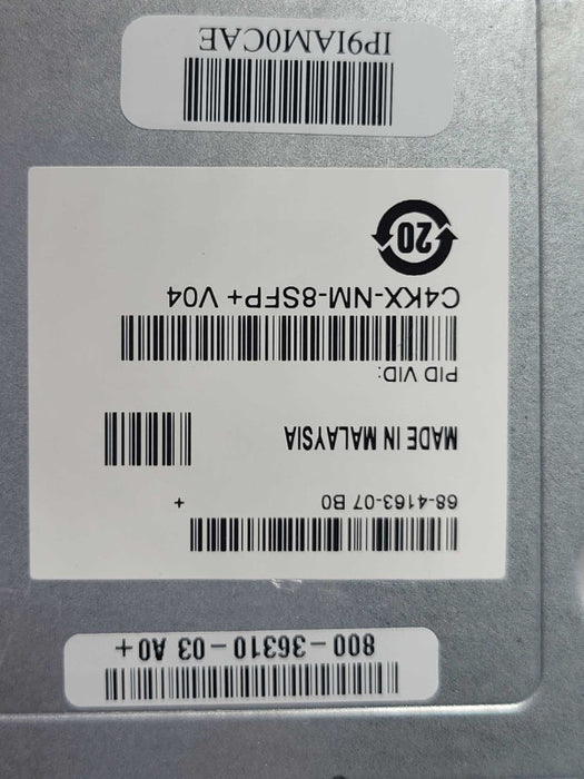 Cisco C4KX-NM-8SFP+ 8-Port 10GE SFP+ Network Expansion Module of 4500X Switch Q_
