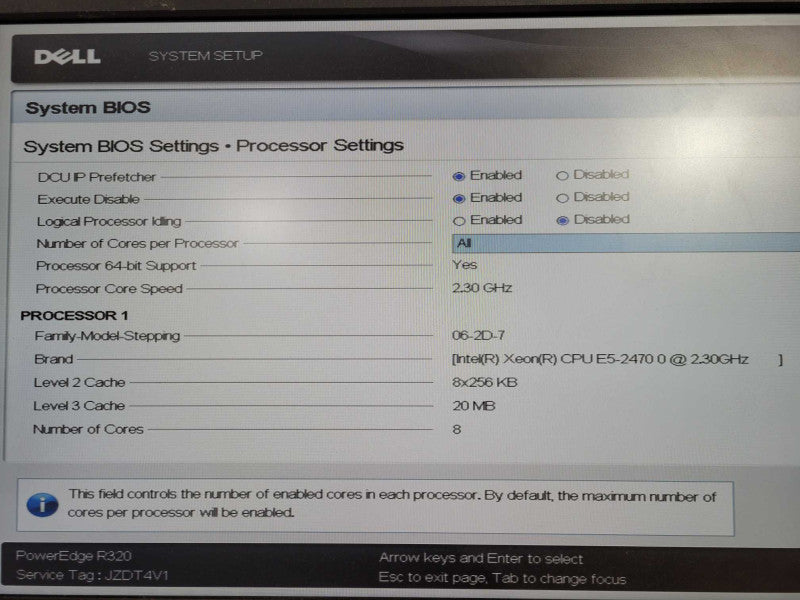 Dell PowerEdge R320 Xeon E5-2470 0 @ 2.30GHz 96GB RAM  H310 mini Read !