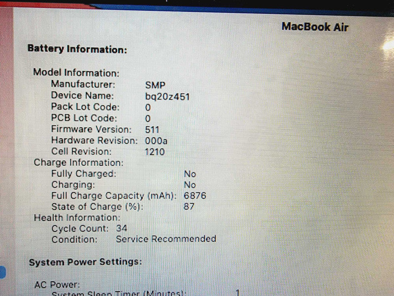 Apple Macbook Air 2014 13\\" Core i5-4260U @ 1.4GHz 4GB DDR 120GB SSD [Read] (