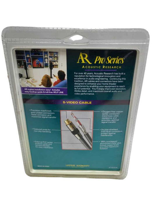 3FT S Video Cable Home theater pro series New &