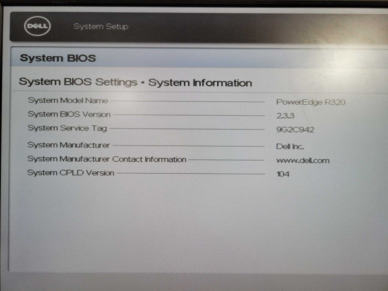 Dell PowerEdge R320 Xeon E5-2470 0 @ 2.30GHz 24GB RAM H310 mini !