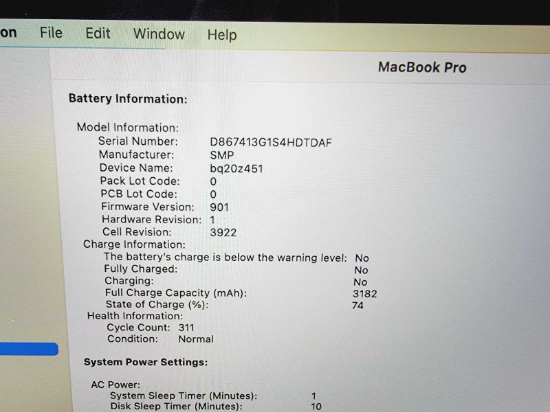 Apple Macbook Pro 2017 13\\" Core i5-7267U @ 3.1GHz 8GB DDR3 250GB SSD (