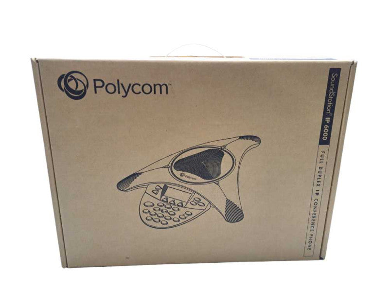 New Open Box Polycom SoundStation IP Conference Phone 6000 2200-15600-001  Q)