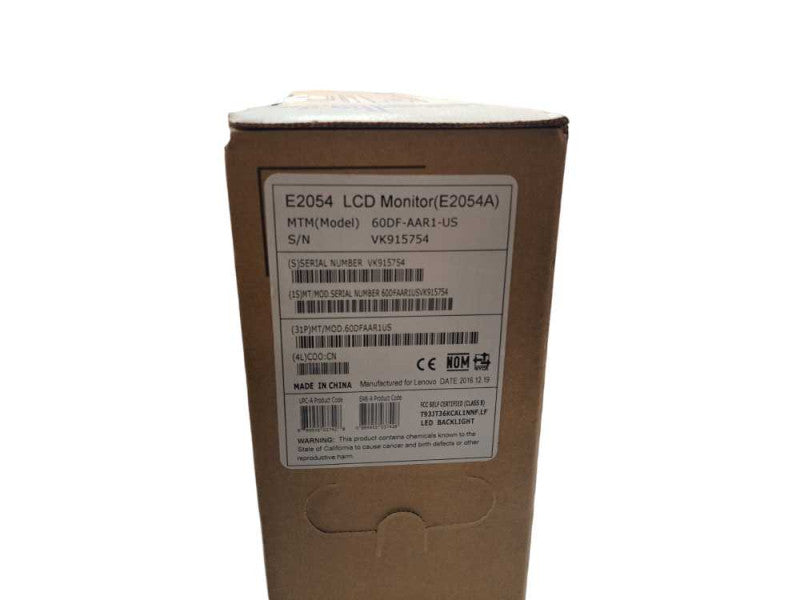 NEW | Lenovo ThinkVision E2054A 19.5â³ 1440 x 900 WXGA+ IPS LED LCD Monitor Q)