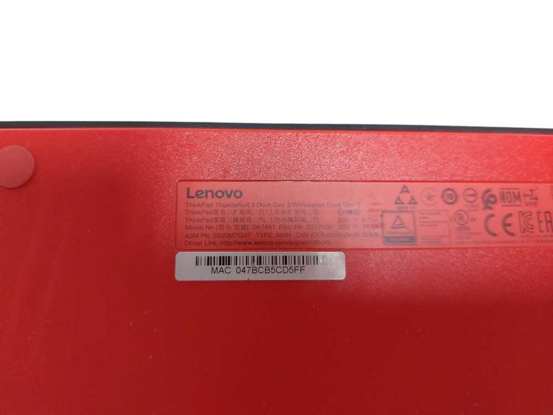 Lenovo Gen2  Docking Station Thunderbolt 3 - READ #