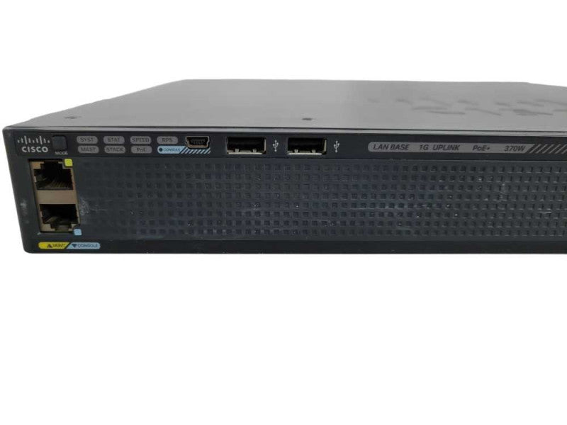 Cisco WS-C2960X-24PS-L | 24-Port Gigabit PoE+ 370W Switch W/ C2960X-STACK !