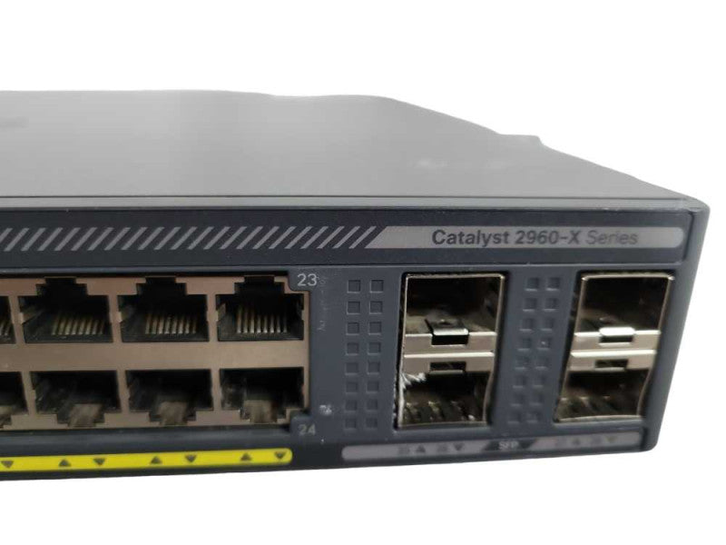 Cisco WS-C2960X-24PS-L | 24-Port Gigabit PoE+ 370W Switch W/ C2960X-STACK !