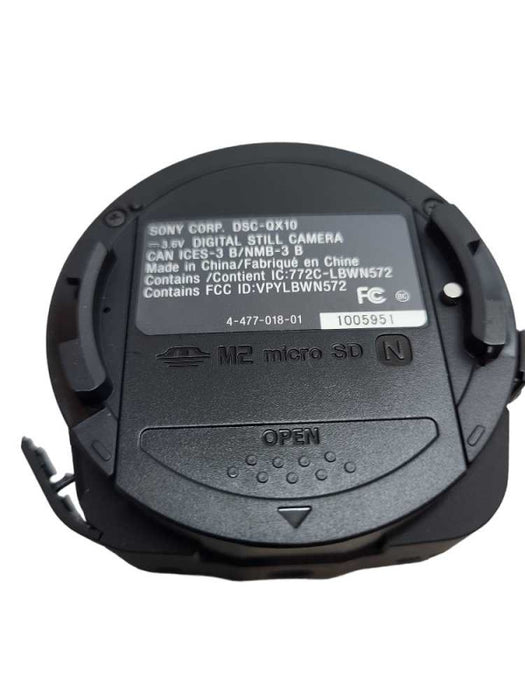 Sony Lens Style Camera Cyber-Shot DSC-QX10, Black  &
