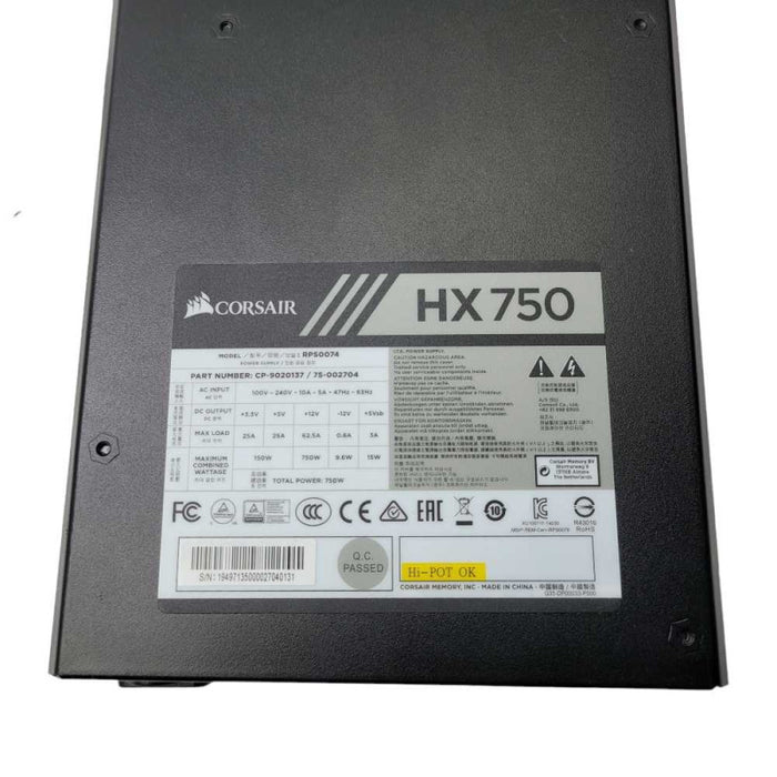 Corsair HX750 Power Supply 750W  -