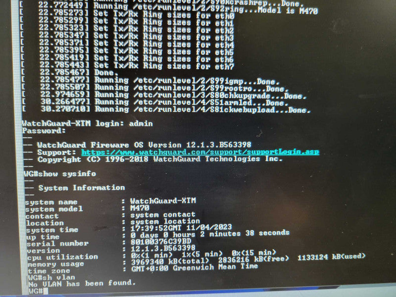 WatchGuard Firebox M470 Network Firewall Appliance Q_