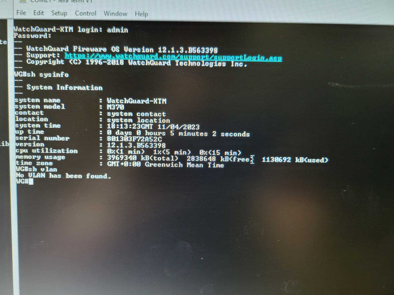 WatchGuard Firebox M370 Network Security Appliance WL6AE8 Q_