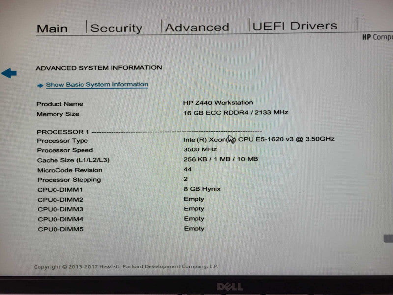 HP Z440 WorkStation E5-1620 v3 @ 3.50GHz 16GB DDR4 240GB SSD K2200 GPU READ Q$