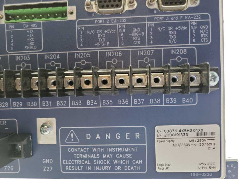 Schweitzer SEL-387 Current Differential Relay Overcurrent Relay Data recorder Q_