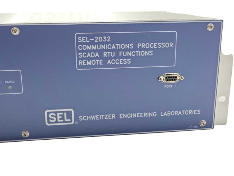 Schweitzer SEL-2032 Communications Processor SCADA RTU Functions remote Acces _