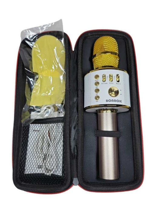 BONAROK GOLD KARAOKE WIRELESS MICROPHONE  %