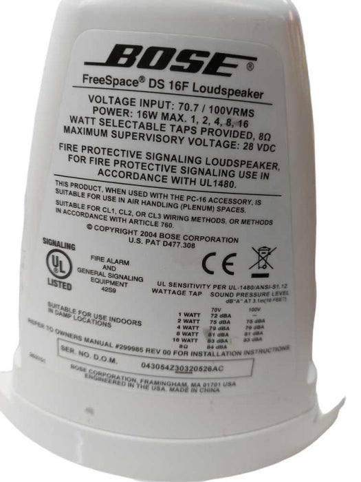 BOSE FreeSpace DS 16F Loudspeaker ?