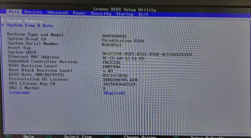 Lenovo ThinkStation P310 Xeon E3-1245 v5 @ 3.50GHz 16GB DDR4 No GPU/HDD\\'s )