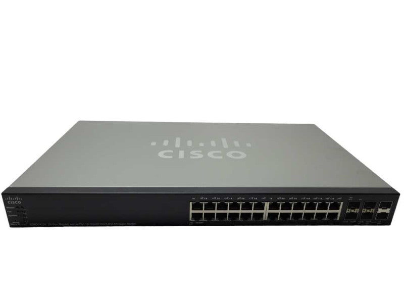 CISCO SG500X-24-K9 24-port Gigabit with 4-port 10GB stackable managed switch Q_