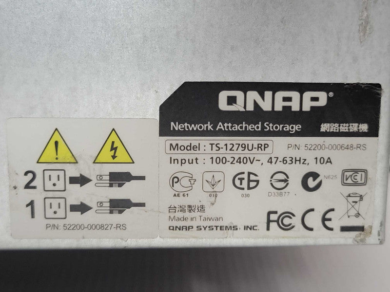 QNAP 12-Bay NAS SATA USB 3.0 Storage Solution TS-1279U-RP READ _
