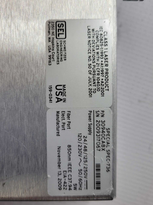 Schweitzer Engineering Laboratories SEL-3094 Interface Converter Q_