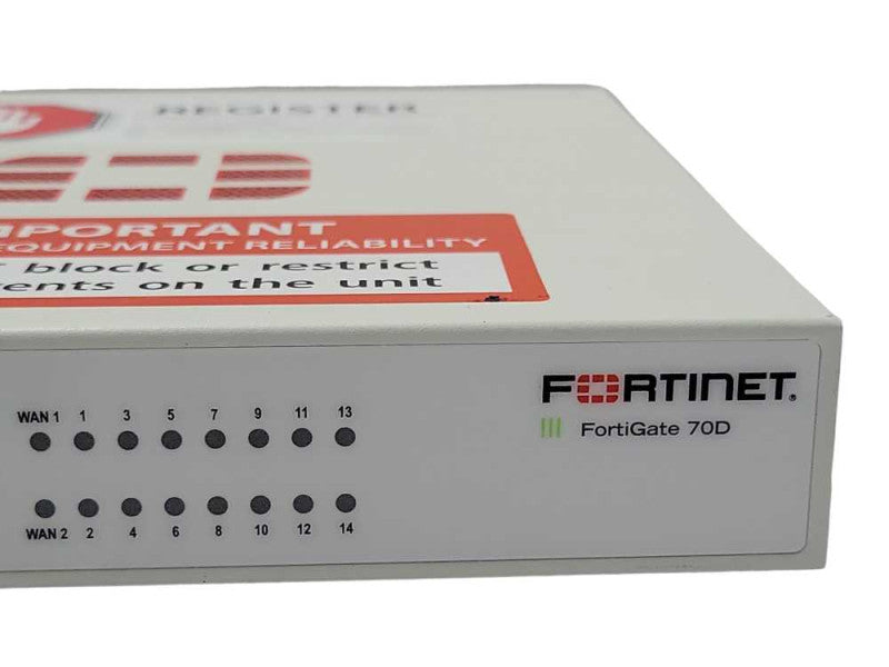 Fortinet Fortigate 70D FG-70D Firewall Network Security Appliance, READ _