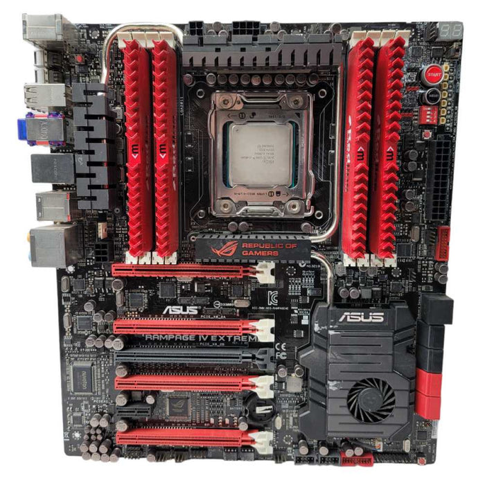 ASUS RAMPAGE IV EXTREME MOBO with i7-4820K @3.70GHz & 32GB RAM READ  -