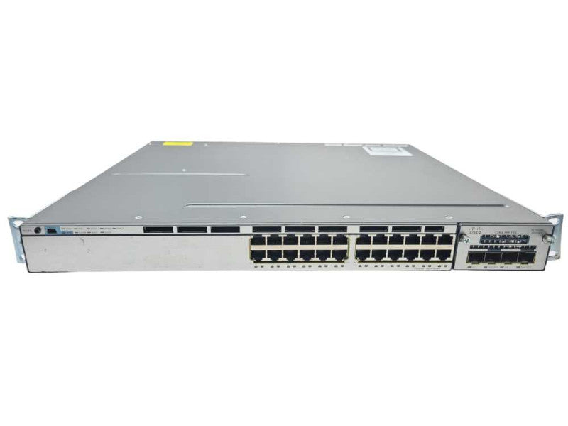 Cisco Catalyst WS-C3750X-24T-S V02 Switch w/ C3KX-NM-10G Module 2 x 350W PSU _