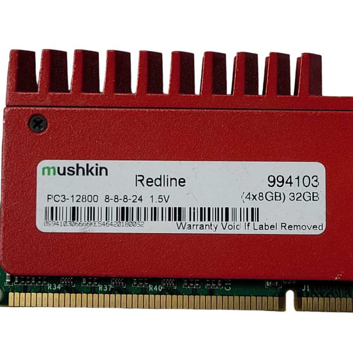 Kit of 32GB (4x8GB) DDR3 PC3 Desktop Mushkin RedLine Gaming RAM  -
