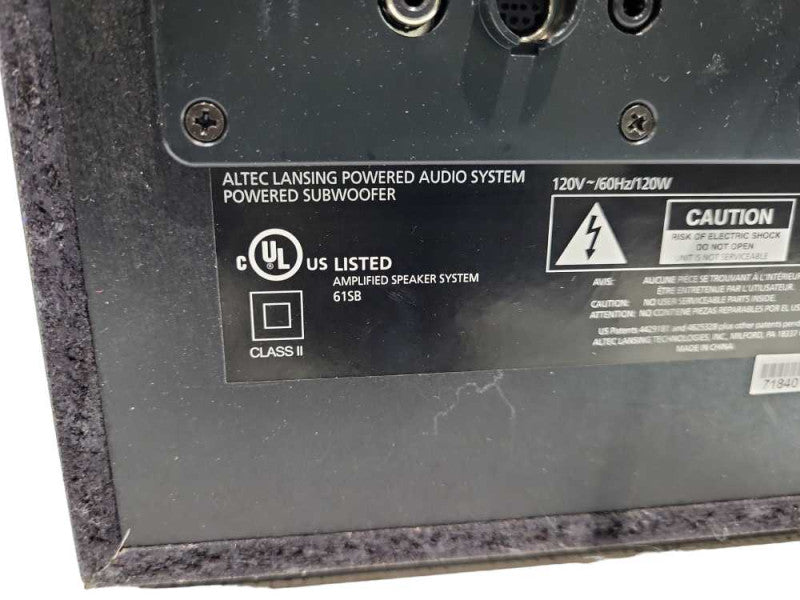 Altec Lansing VS4121 Powered Subwoofer 61SB &