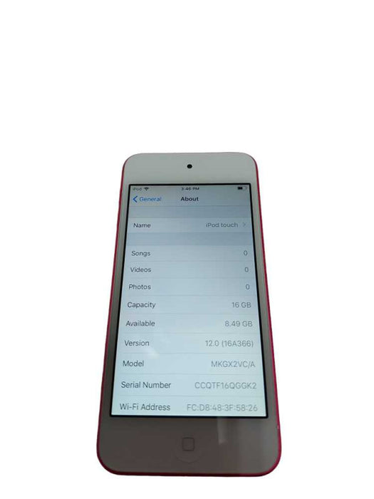iPod Touch A1574 6Th Generation 16GB Pink #