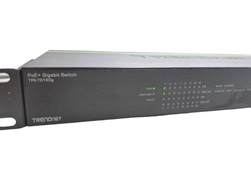 TRENDnet TPE-TG160G 16 Port PoE+ Rack Mountable Ethernet Switch )