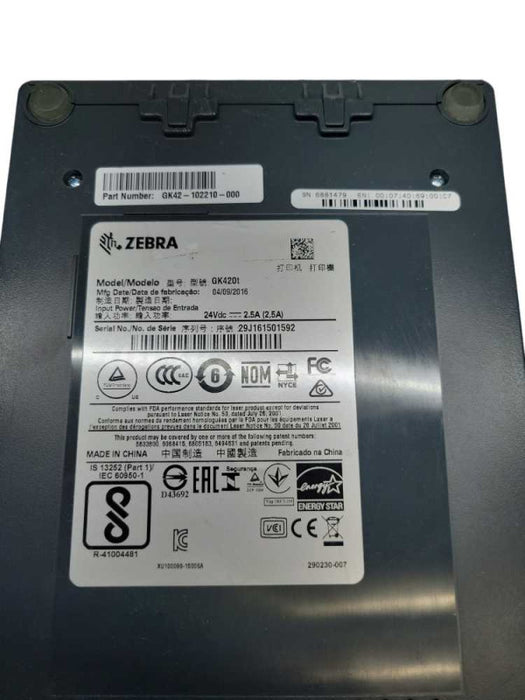 Zebra GK420T Thermal Label Printer Q%