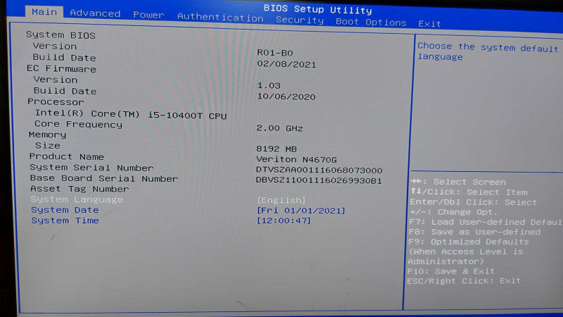 Acer Veriton N4670G Series D18W3 SFF i5-10400T @ 2.00ghz / 8gb ram / READ #