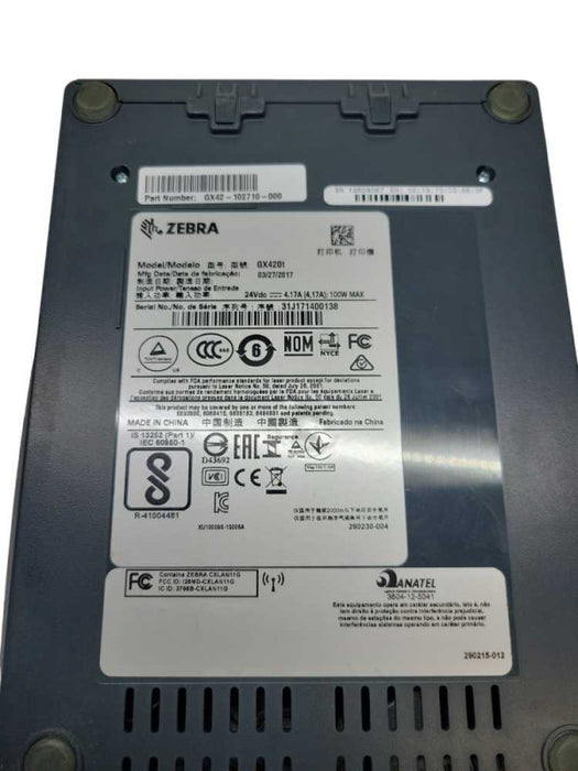 Zebra GX420T Thermal Label Printer - w/ Power Supply %