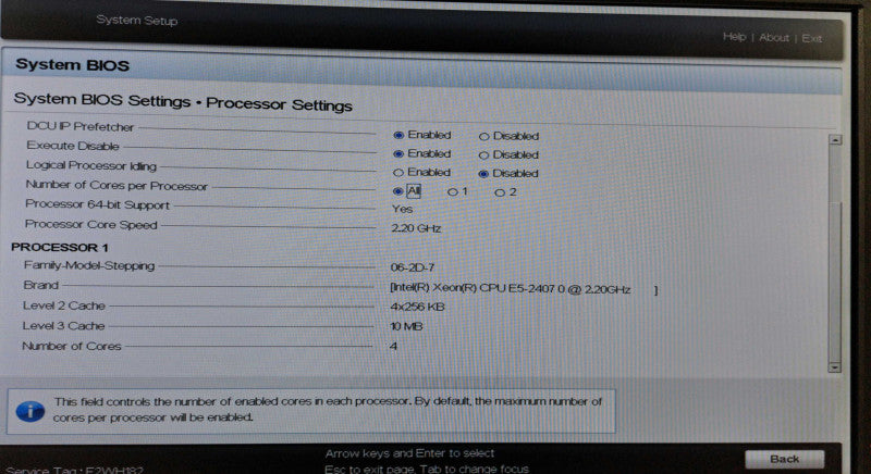 Dell PE R520 Server Xeon E5-2407 @ 2.20GHz 24GB Ram 1x 495W PSU No RAID )
