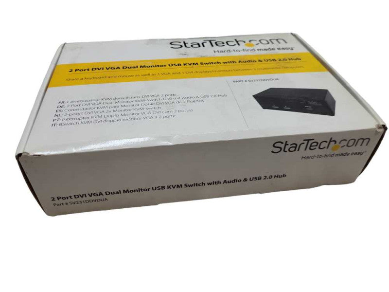 StarTech.com (SV231DDVDUA) 2-Ports KVM / audio switch USB &