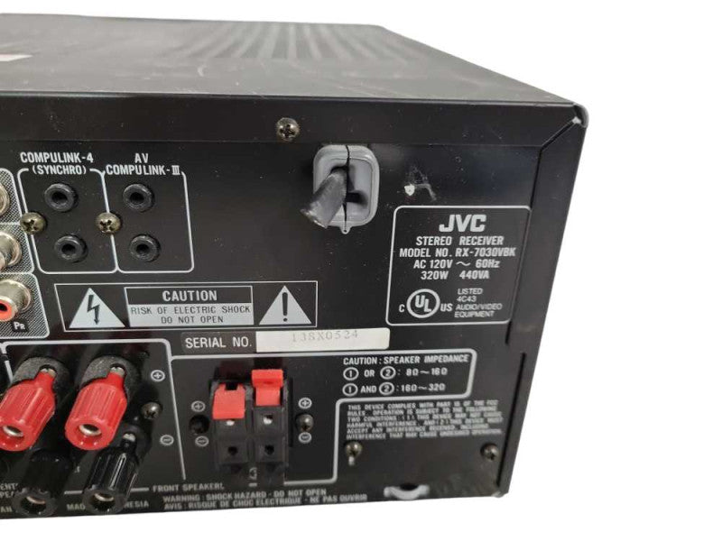 JVC RX-7030VBK Audio/Video Control Receiver Digital Surround (AS-IS) !