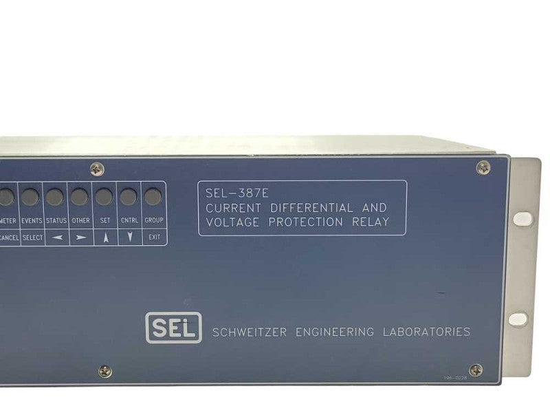 SCHWEITZER SEL-387E CURRENT DIFFERENTIAL AND VOLTAGE PROTECTION RELAY _