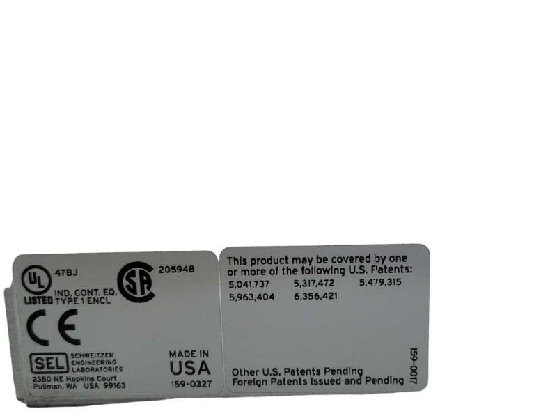 SCHWEITZER SEL-387E CURRENT DIFFERENTIAL AND VOLTAGE PROTECTION RELAY _