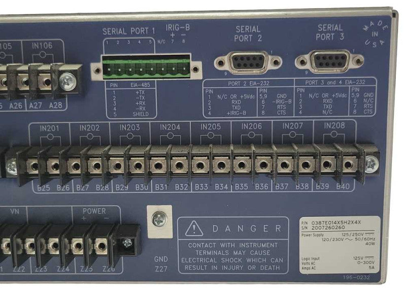 SCHWEITZER SEL-387E CURRENT DIFFERENTIAL AND VOLTAGE PROTECTION RELAY _