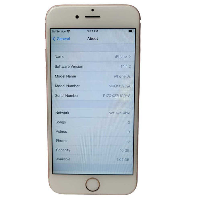 Apple iPhone 6s 16GB ROSE GOLD A1688 -
