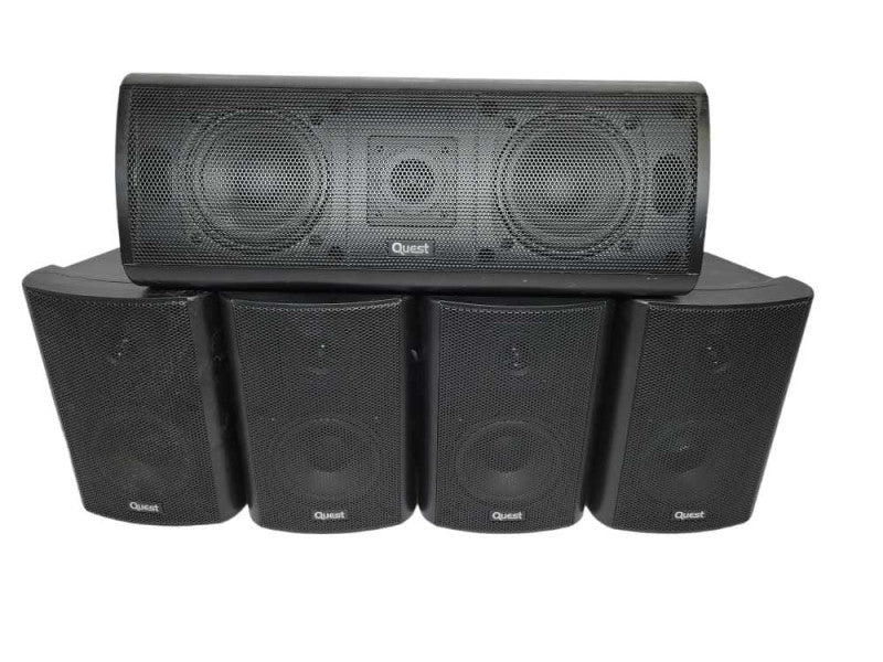 SET of 5x - Quest Q-Movies Speakers (8 ohms, 110 Watts, 89dB) %