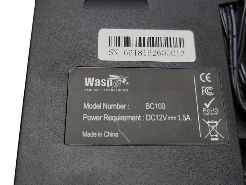 WASP Barcode Technologies BC100 Time attendance system w/ Power Adapter, SEE Q_