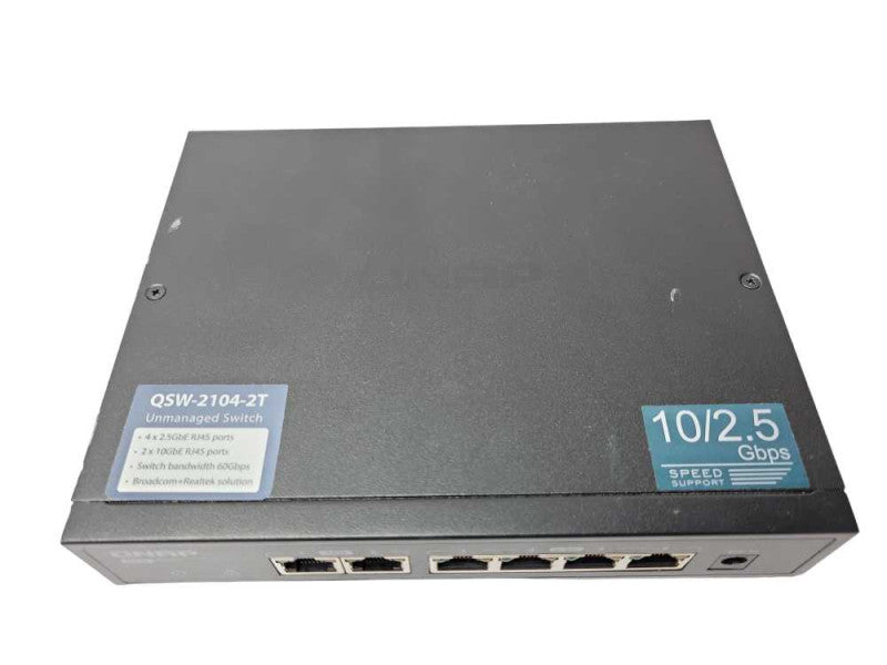 QNAP QSW-2104-2T Unmanaged Switch 2 x 10GbE 4 x 2.5GbE Ports _